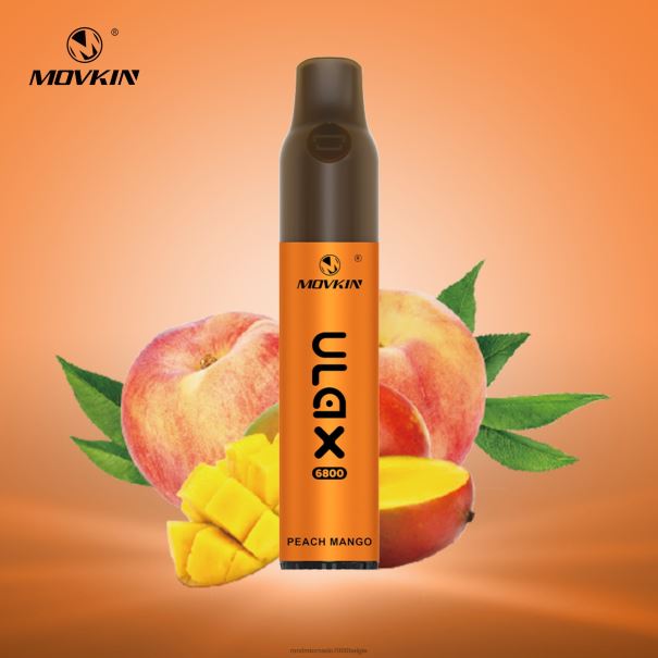 RandM Movkin Ulax 6800 (keramische spoel) oplaadbaar wegwerpvape-pod-apparaat perzik-mango - tornado vape België L0D2B60