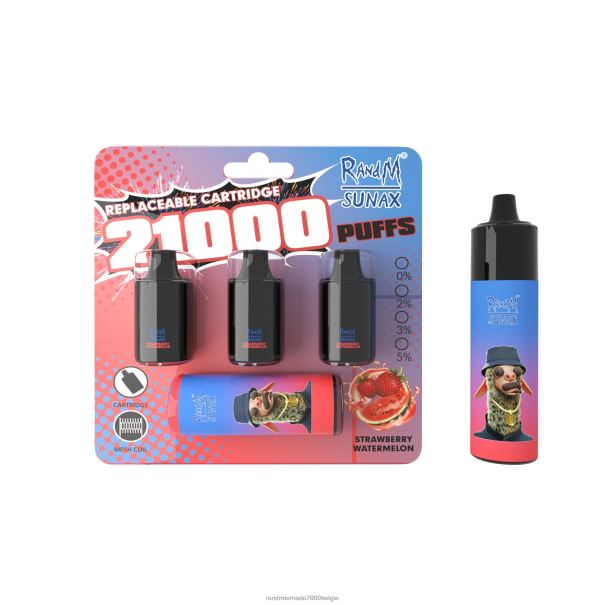 RandM Sunax 21000 vervangbaar vape-apparaat voor luchtstroomregeling 1 st aardbei watermeloen - RandM vapes bestellen L0D2B271