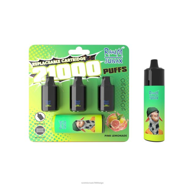 RandM Sunax 21000 vervangbaar vape-apparaat voor luchtstroomregeling 1 st roze limonade - tornado vape kopen L0D2B269