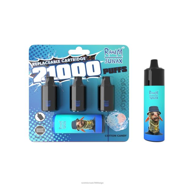 RandM Sunax 21000 vervangbaar vape-apparaat voor luchtstroomregeling 1 st suikerspin - RandM vape Antwerpen L0D2B273