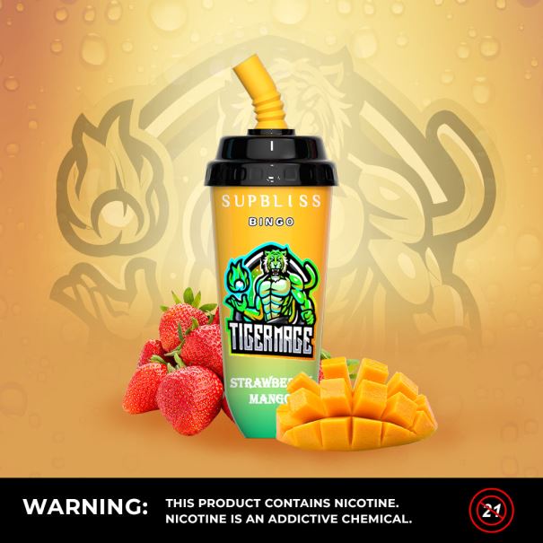 RandM Supbliss Bingo 8000 vape pod-apparaat 1 st aardbei-mango - tornado vape kopen L0D2B259