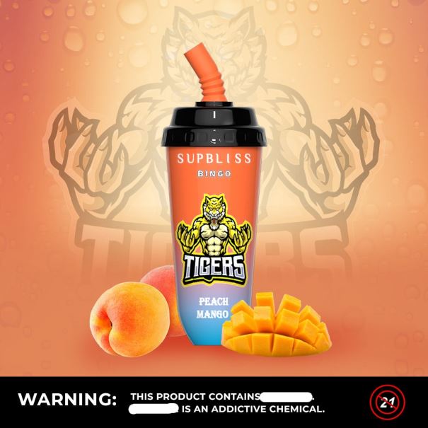RandM Supbliss Bingo 8000 vape pod-apparaat 1 st perzik-mango - RandM vape Antwerpen L0D2B263