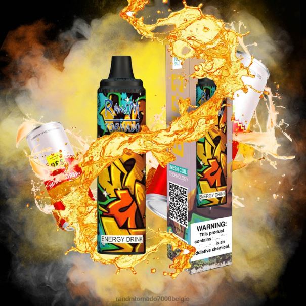 RandM Tornado 6000 luchtstroomregeling vape pod-apparaat 1 st energiedrank - RandM vape Antwerpen L0D2B283