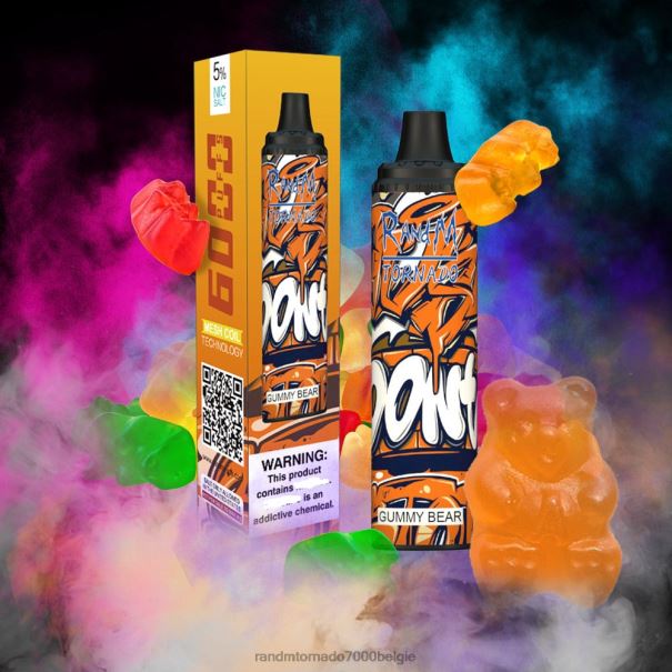 RandM Tornado 6000 luchtstroomregeling vape pod-apparaat 1 st gummybeer - RandM vapes bestellen L0D2B281