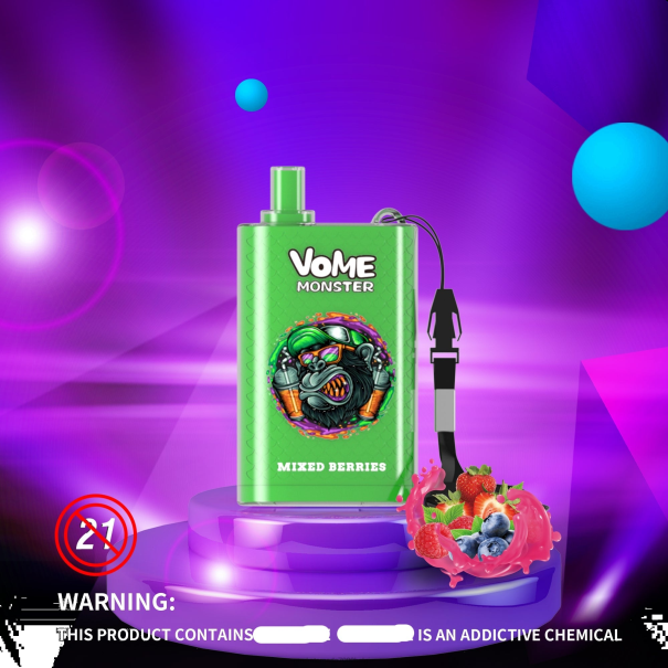 RandM Vome Monster 10000 luchtstroomregeling vape pod-apparaat 1 st gemixte bessen - RandM vape België L0D2B278