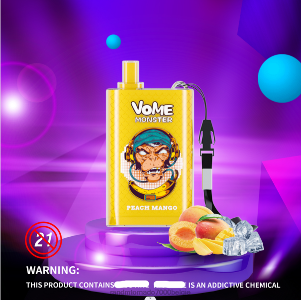 RandM Vome Monster 10000 luchtstroomregeling vape pod-apparaat 1 st weelderig ijs - RandM tornado Belgium L0D2B277