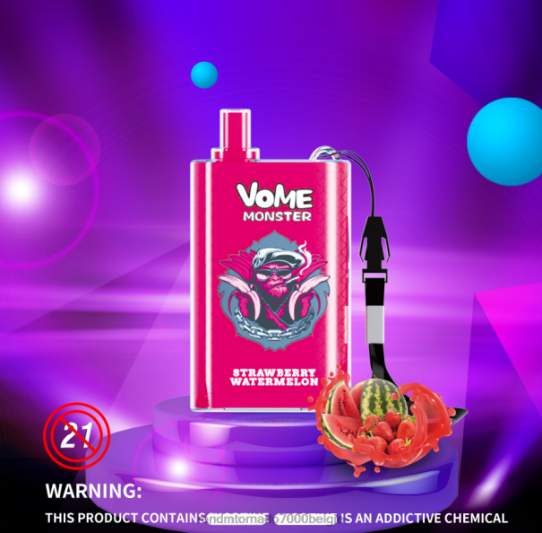 RandM Vome Monster 10000 luchtstroomregeling vape pod-apparaat 1 st weelderig ijs - RandM tornado Belgium L0D2B277