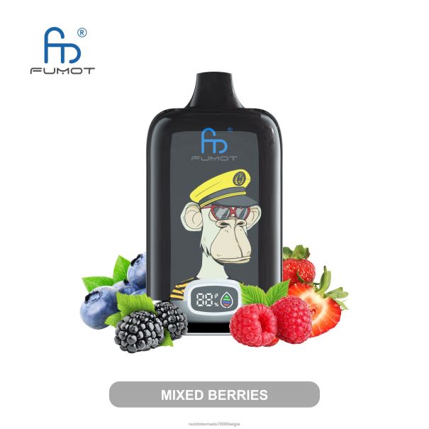 Fumot Original RandM Digital Box 12000 batterij en vloeistofdisplay vape-apparaat gemixte bessen - RandM vape Antwerpen L0D2B13