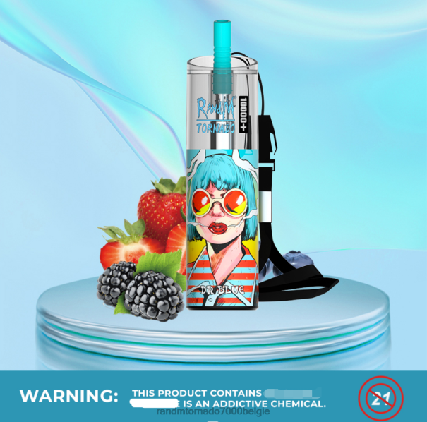 RandM Tornado 10000 plus luchtstroomregeling vape-apparaat 1 st dr blauw - RandM tornado prijs L0D2B84