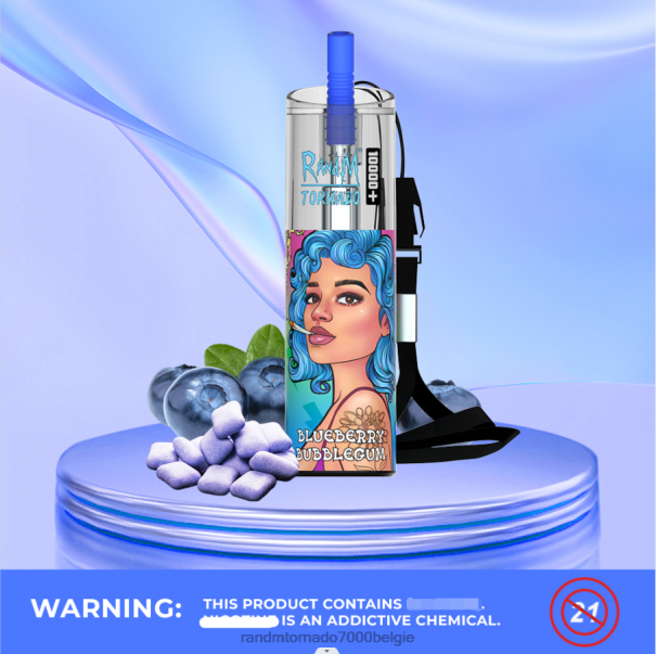 RandM Tornado 10000 plus luchtstroomregeling vape-apparaat 1 st dr blauw - RandM tornado prijs L0D2B84