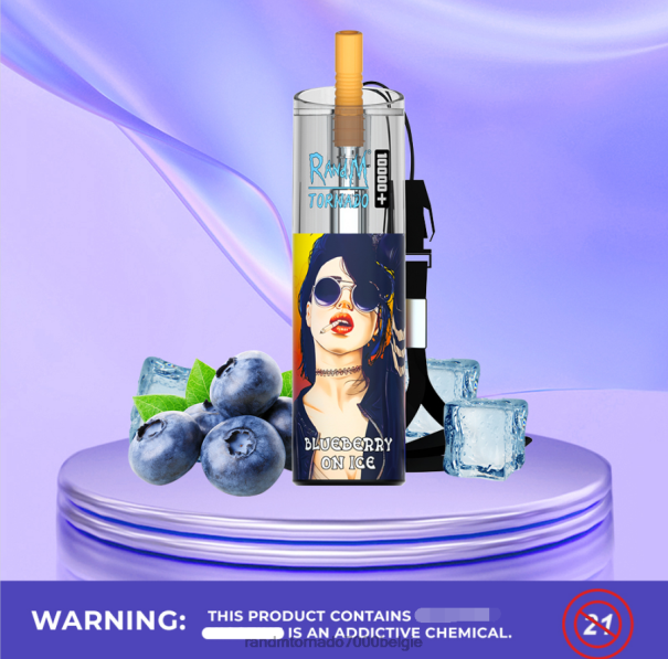RandM Tornado 10000 plus luchtstroomregeling vape-apparaat 1 st dr blauw - RandM tornado prijs L0D2B84