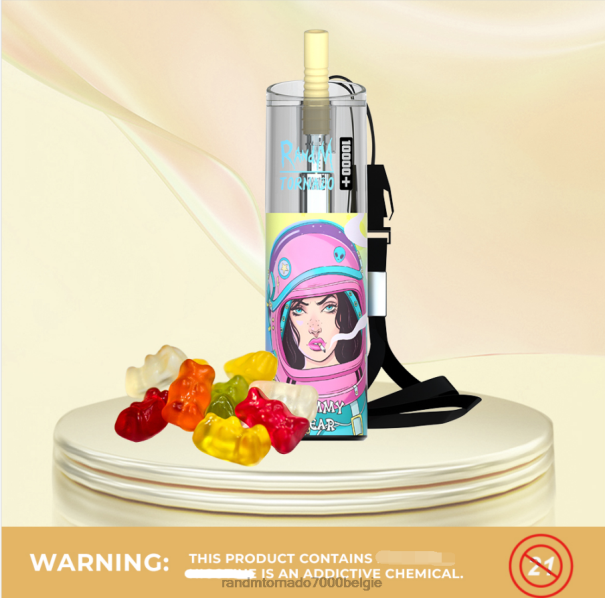 RandM Tornado 10000 plus luchtstroomregeling vape-apparaat 1 st gummybeer - RandM tornado prijs L0D2B74