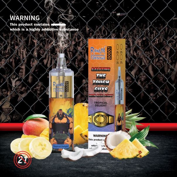 RandM Tornado 10000 luchtstroomregeling vape-apparaat 1 st mango-passievrucht - RandM tornado Belgium L0D2B117