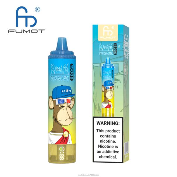 Fumot RandM Tornado 15000 vape-apparaat met batterij en ejuice-display versie 1 kers - RandM tornado prijs L0D2B24