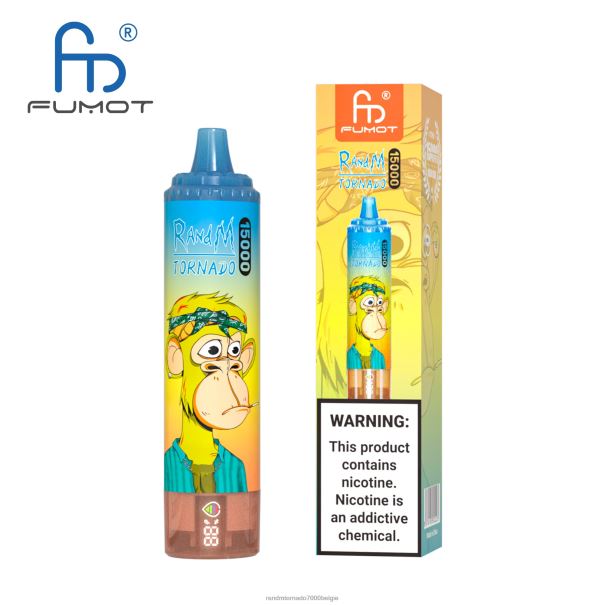 Fumot RandM Tornado 15000 vape-apparaat met batterij en ejuice-display versie 1 kers - RandM tornado prijs L0D2B24