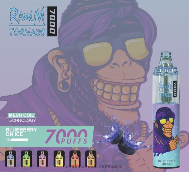 RandM Tornado 7000 vape-apparaat met luchtstroomregeling 1 st frisse munt - RandM tornado prijs L0D2B164