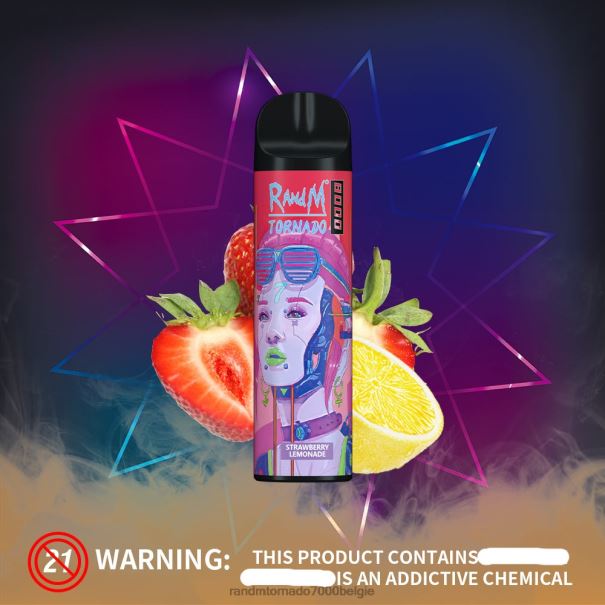 RandM Tornado 8000 vape-apparaat met luchtstroomregeling 1 st zure appel - tornado vape België L0D2B240
