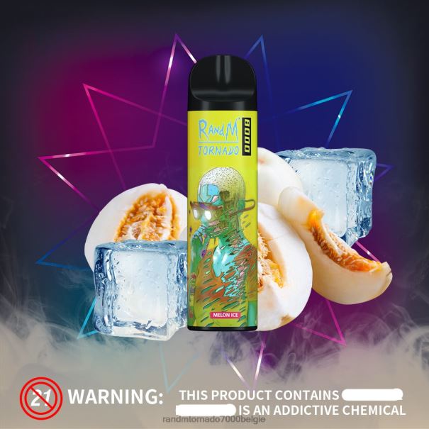 RandM Tornado 8000 vape-apparaat met luchtstroomregeling 1 st zure appel - tornado vape België L0D2B240