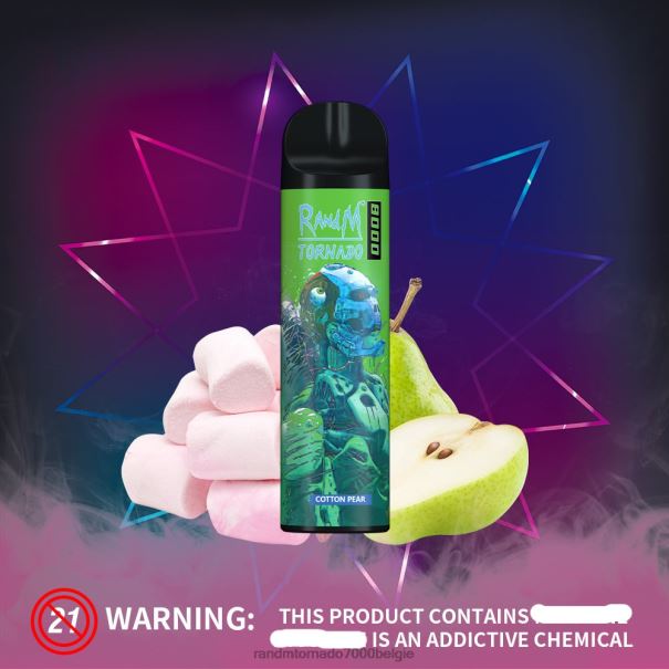 RandM Tornado 8000 vape-apparaat met luchtstroomregeling 1 st zure appel - tornado vape België L0D2B240
