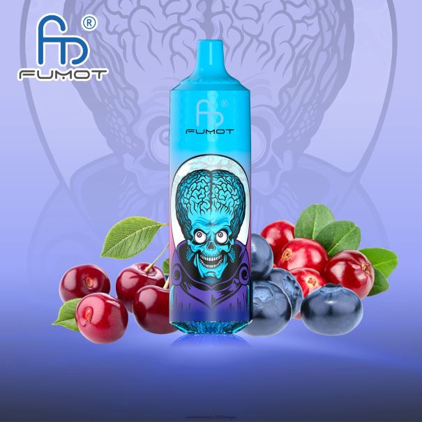 Fumot RandM Tornado 9000 pro vape-apparaat met batterij en ejuice-display versie 1 kersbes - RandM tornado prijs L0D2B184