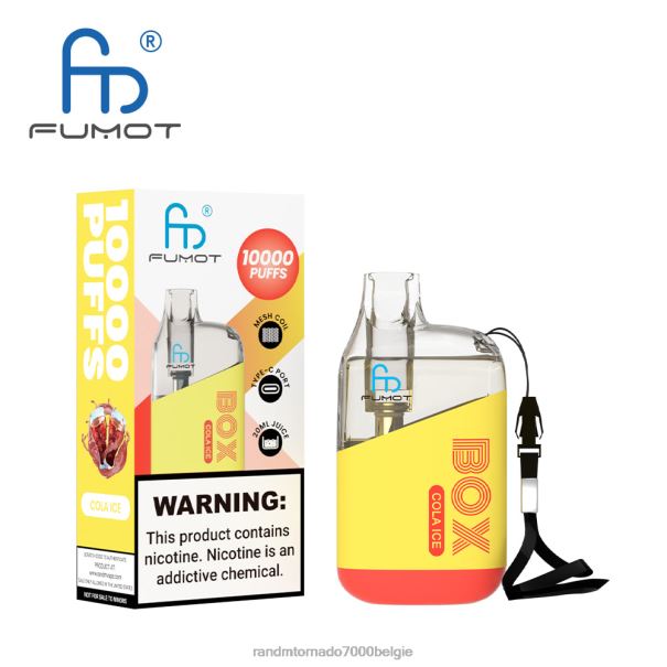 Fumot Original RandM Tornado Box 10000 luchtstroomregeling vape-apparaat 1 st cola-ijs - tornado vape België L0D2B100