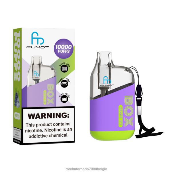 Fumot Original RandM Tornado Box 10000 luchtstroomregeling vape-apparaat 1 st druiven ijs - tornado vape kopen L0D2B89