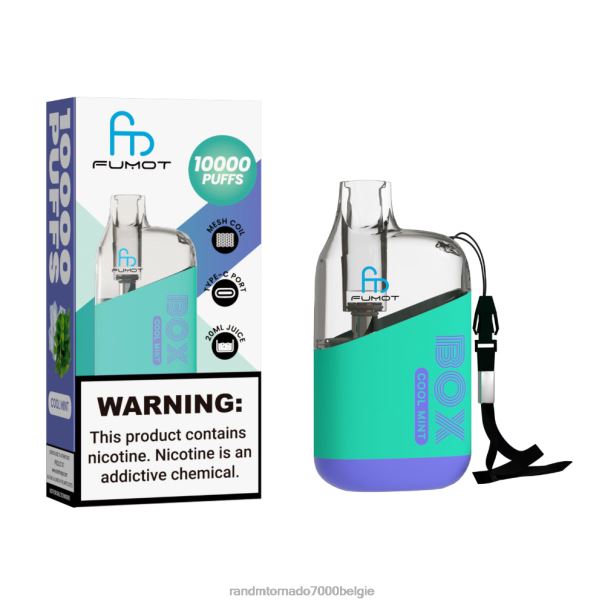 Fumot Original RandM Tornado Box 10000 luchtstroomregeling vape-apparaat 1 st frisse munt - RandM tornado Belgium L0D2B87