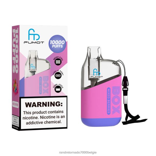 Fumot Original RandM Tornado Box 10000 luchtstroomregeling vape-apparaat 1 st gemixte bessen - RandM vape België L0D2B88