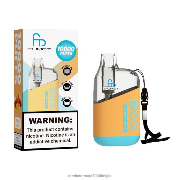 Fumot Original RandM Tornado Box 10000 luchtstroomregeling vape-apparaat 1 st kiwi-passievrucht-guave - RandM tornado Belgium L0D2B97