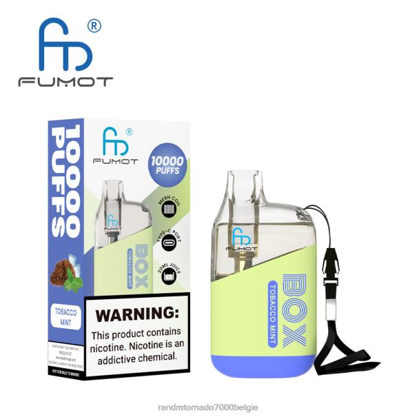 Fumot Original RandM Tornado Box 10000 luchtstroomregeling vape-apparaat 1 st tabak munt - RandM vapes bestellen L0D2B101